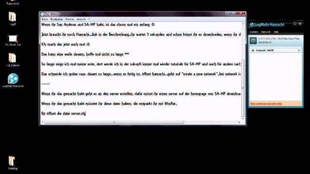 SA-MP Hamachi Server erstellen смотреть онлайн