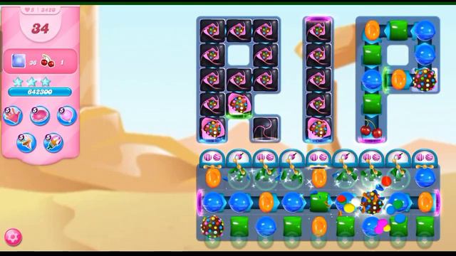 Candy Crush Saga Rip Level | Candy crush saga level 3420 | Candy crush saga смотреть онлайн