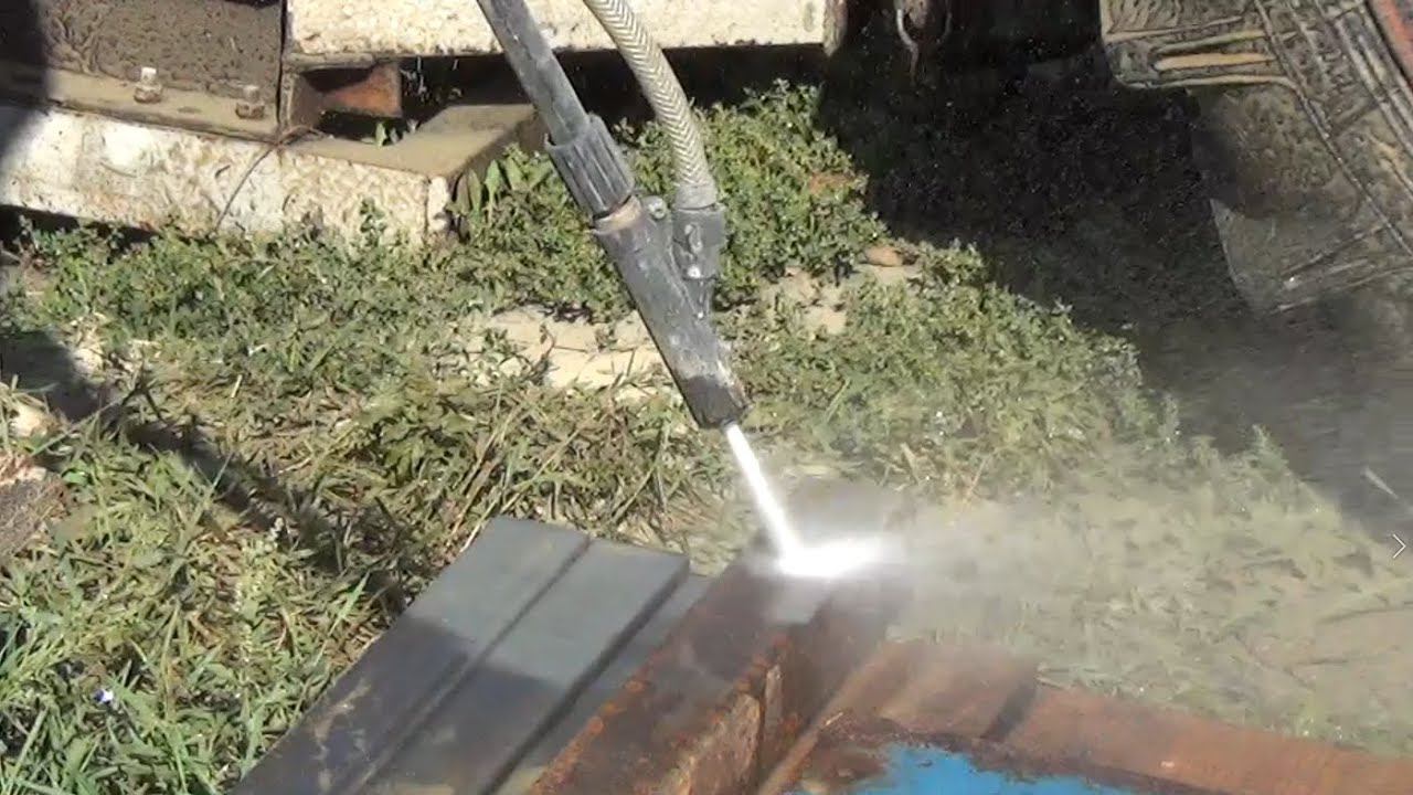 ГИДРОПЕСКОСТРУЙ КЁРХЕР в действии смотреть онлайн