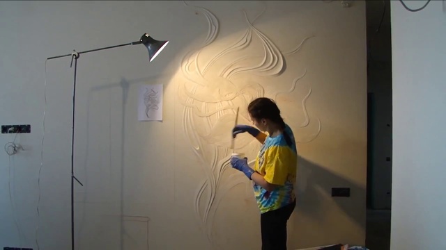 Мастер класс Барельеф цветка из гипсовой шпаклёвки своими руками смотреть онлайн