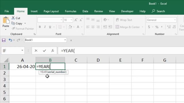 How To Use YEAR Function In Excel