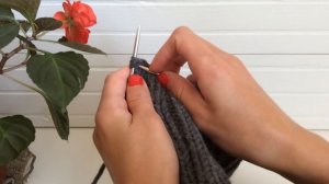 Как убавить резинку 2х2 на примере шапки