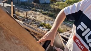 Строительный подъемник. Строительство коттеджей.