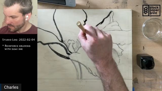 Reinforce My Drawing on the Woodblock with Ink смотреть онлайн