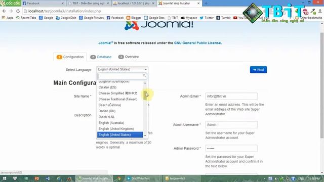 Hướng Dẫn Cài đặt Joomla 3 Trên Localhost