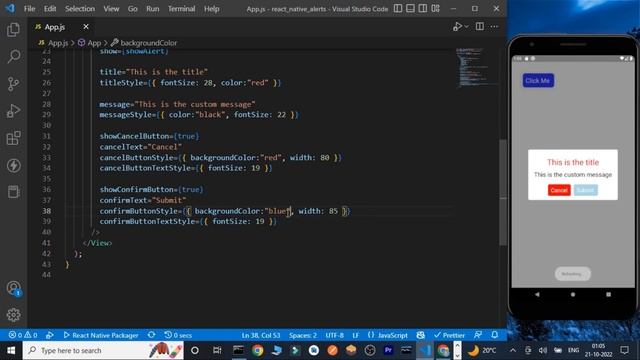Create Custom Alert Messages in React Native || Custom Alert Modal || Awesome Alerts смотреть онлайн