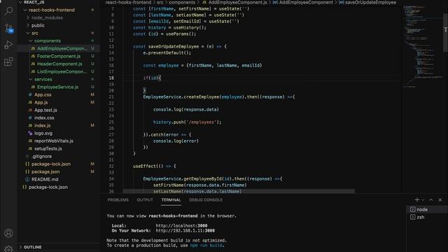 React Hooks + Spring Boot CRUD Full Stack App - 18 - Connect React to Update Employee REST API смотреть онлайн