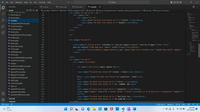 Task 27 | Design a responsive cart page using HTML, CSS, JavaScript and Bootstrap | eshop | PCJT смотреть онлайн