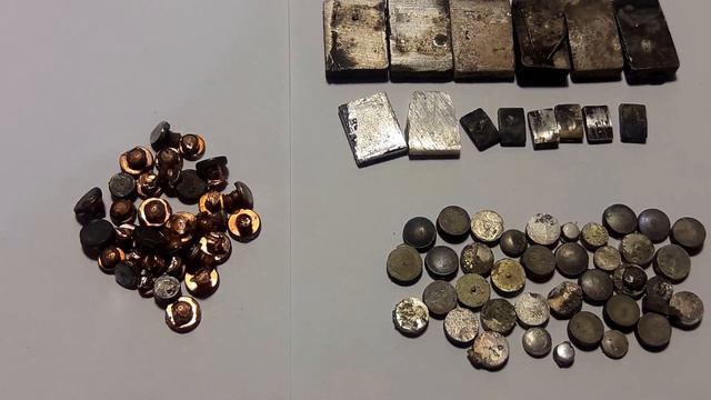 Серебро на меди. Обзор лома контактов. смотреть онлайн