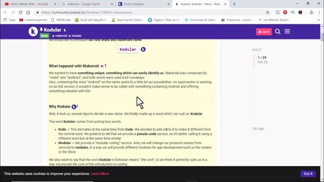 Why Makeroid Changed To Kodular?? смотреть онлайн