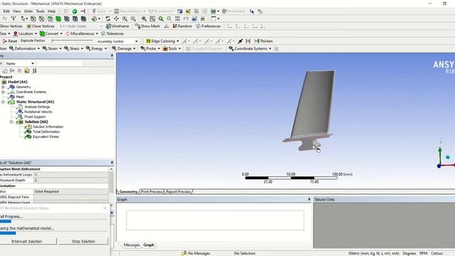 Structural Analysis of Axial Compressor Rotor Blade | ANSYS Workbench Tutorial смотреть онлайн