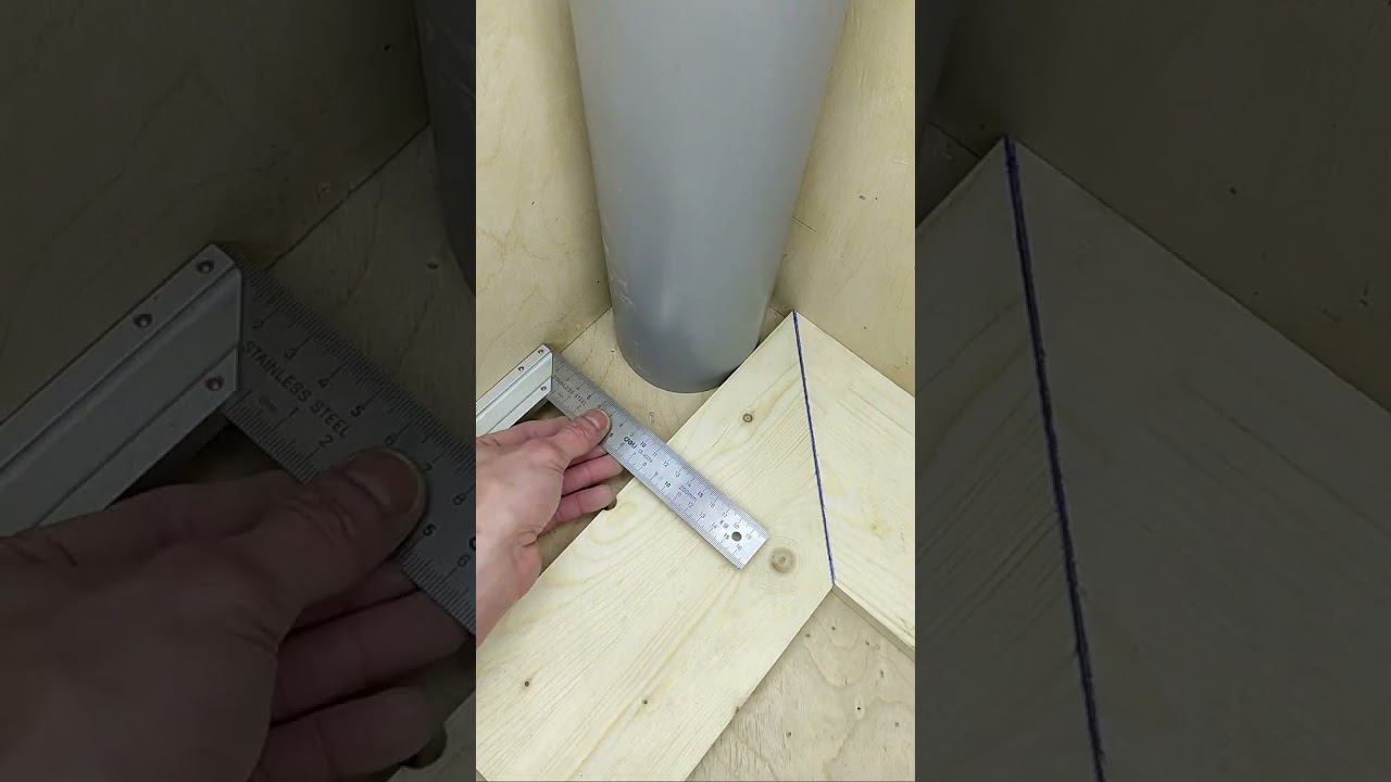 Секрет опытных мастеров! Как легко состыковать материал, если в углу стоит круглая труба? #shorts смотреть онлайн