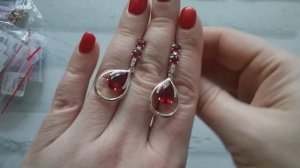 ВЕЧЕРНИЕ СЕРЬГИ серебро России РАСПАКОВКА