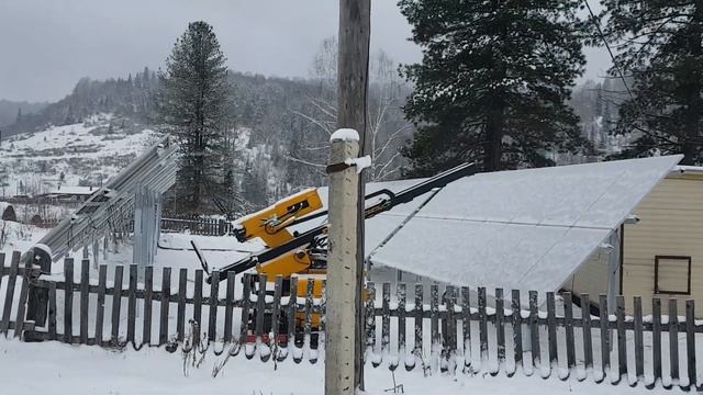 Строительство автономной СЭС 30 кВт для села Чуйка Часть 1 смотреть онлайн