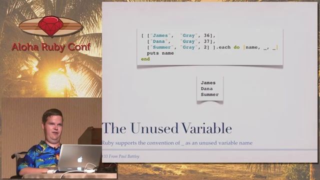 Aloha Ruby Conf 2012 Ten Things You Didn't Know You Could Do by James Edward Gray II смотреть онлайн