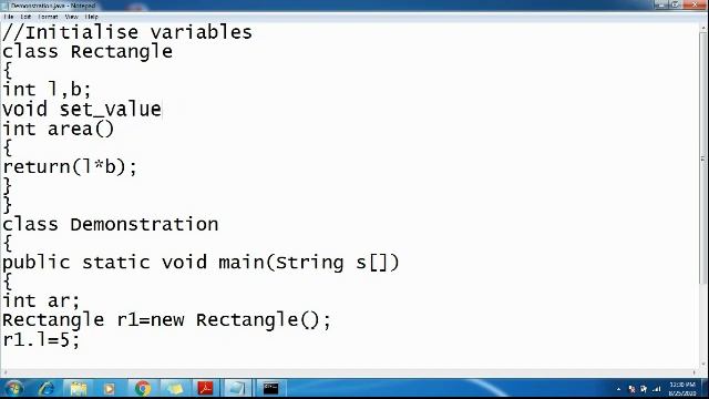 Initializing instance variables in java using different methods смотреть онлайн