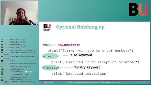 APP L7 (Part 3) – Exceptions in Python смотреть онлайн