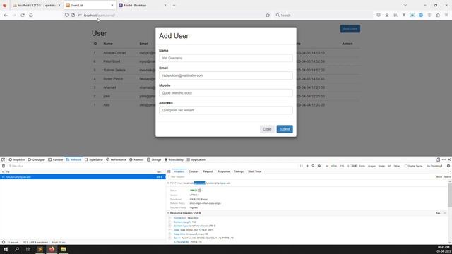 How to Insert Data into Database using AJAX, jQuery, PHP, MySQLi смотреть онлайн