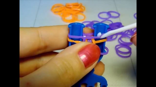 Браслет из резинок Сердце ангела на рогатке смотреть онлайн