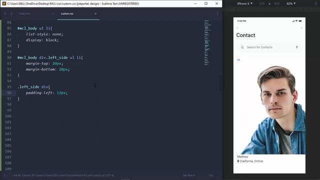 UI Design Tutorial - Messenger Contact List | HTML CSS BOOTSTRAP смотреть онлайн