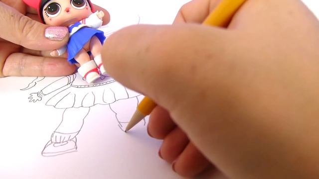КАК НАРИСОВАТЬ КУКЛУ ЛОЛ С ПИНК How to Draw Coloring Pages смотреть онлайн