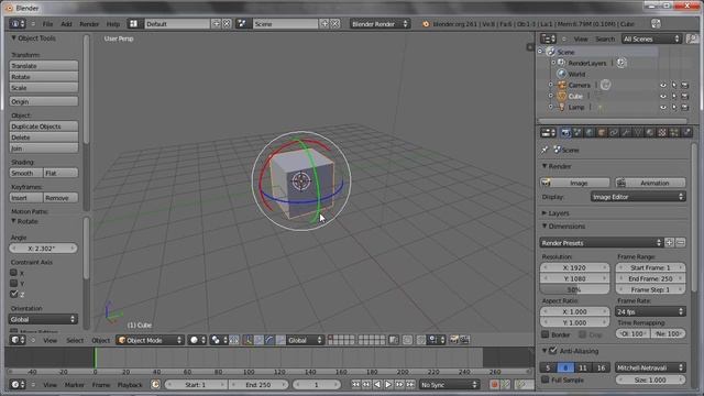 Blender 2.6X 基礎教學 - 2. 物件與網格編輯 смотреть онлайн