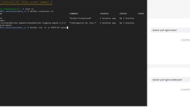 Part4: Create multi-containers in Virtual Machine #GCP #Docker смотреть онлайн