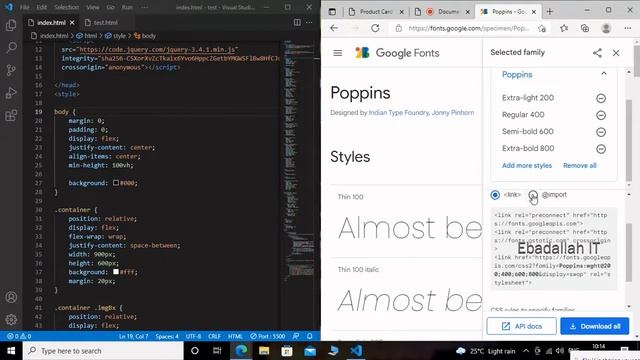 How to Import Google Font On Website || Subscribe Our Channel || Ebadallah IT смотреть онлайн