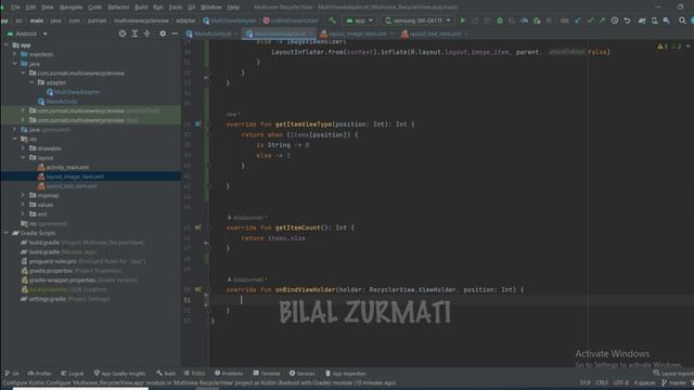 Multi View RecyclerView in Android Studio 2023 - Kotlin Language смотреть онлайн