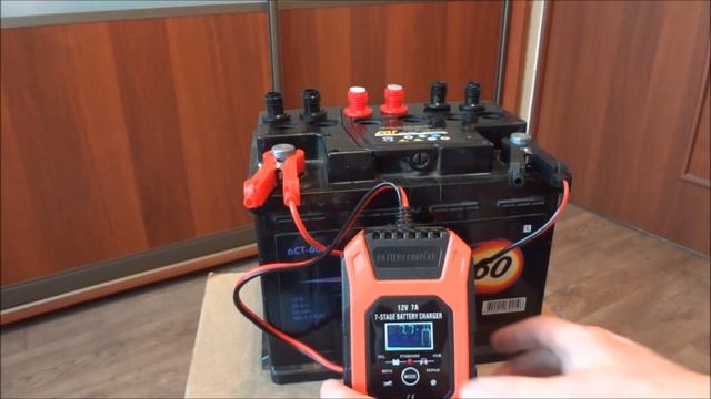 FOXSUR 12В 7А 7-ступенчатое зарядное устройство смотреть онлайн