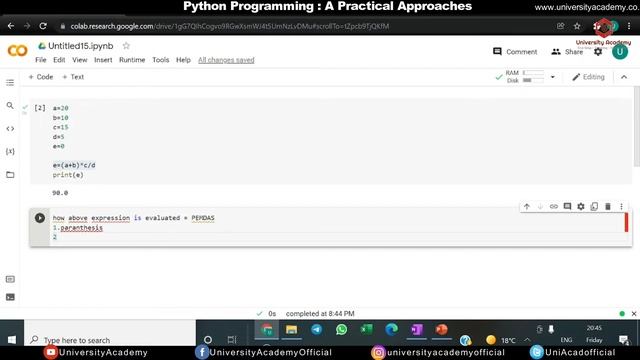 PP4: Operator in Python | Operator Precedence in Python | Order of Operations | Assignment Statemen смотреть онлайн