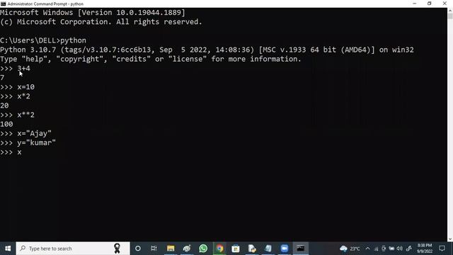 PYTHON tutorials || Demo - 4 || by Mr. Vijay On 09-09-2022 @8PM IST смотреть онлайн