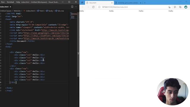 Bootstrap | Learn the Grid Basics in 5 minutes смотреть онлайн