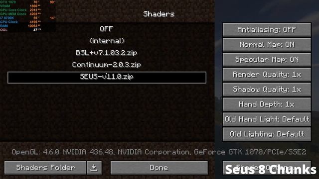 Minecraft 1.14 Shaders Performance - i7 8700K - GTX 1070 - Seus v11.0 - BSL+v7.1 - Continuum-2.0.3 смотреть онлайн