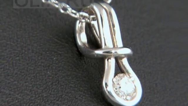 Подвеска из белого золота с бриллиантом смотреть онлайн