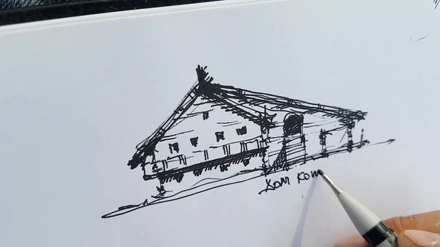 Скетчбук. как рисовать архитектуру. Архитектурный скетчинг и деревянное зодчество. Эдуард Кичигин смотреть онлайн