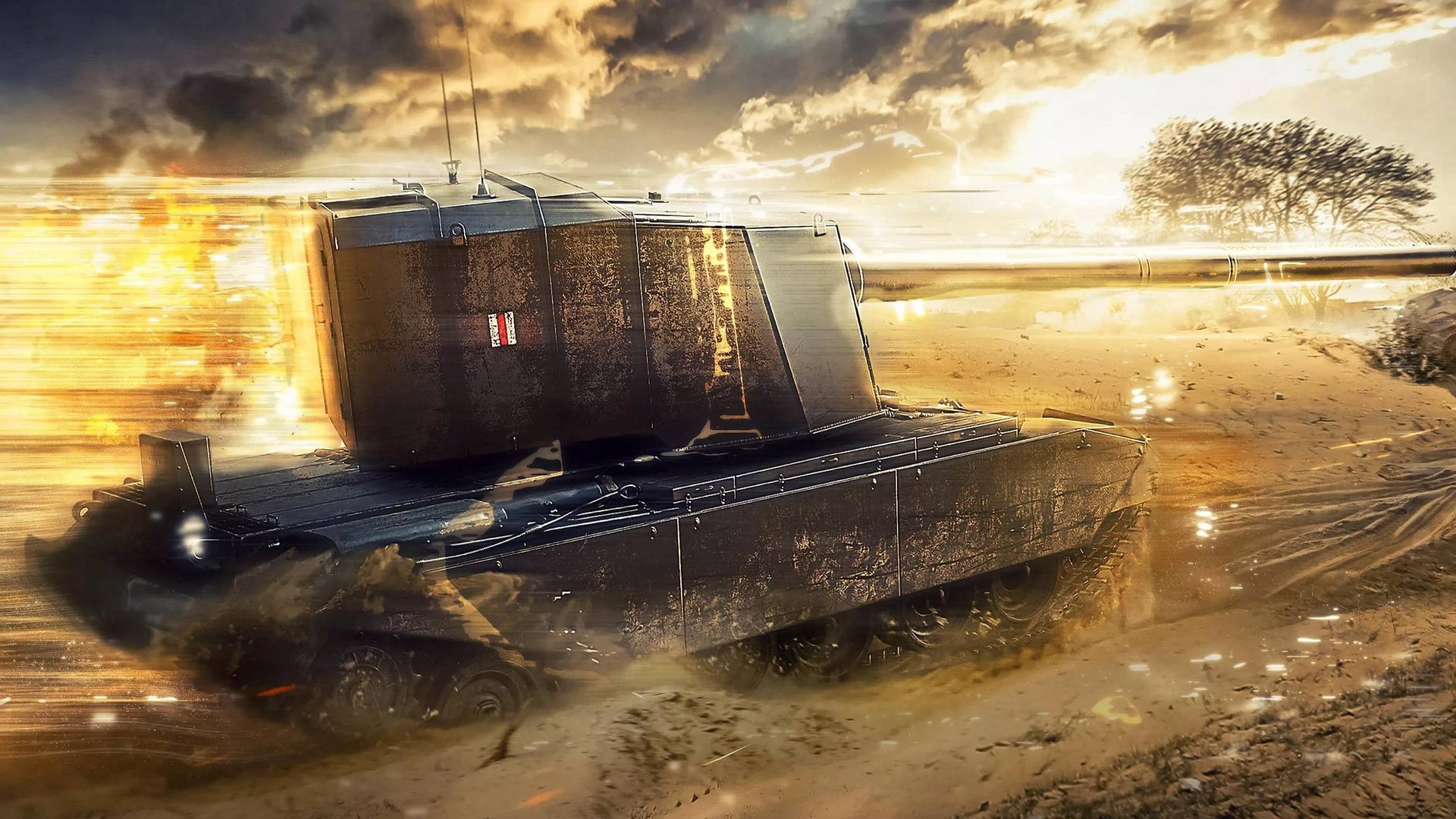 Бой на FV4005 Stage 2