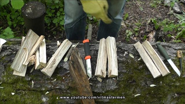 Нож Morakniv Kansbol против Mora 2000. Ножи для леса. смотреть онлайн