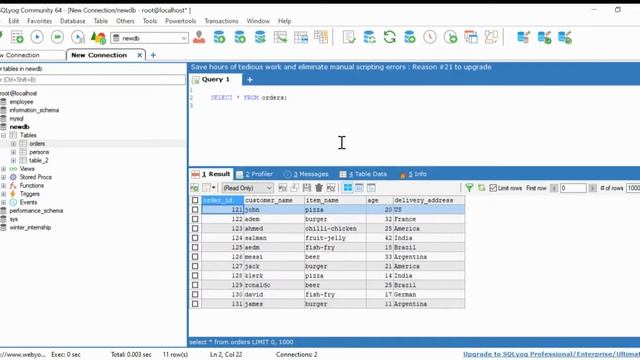 MySQL Lecture 8 ORDER BY statement смотреть онлайн