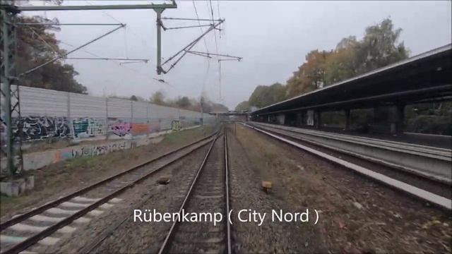 Führerstandsmitfahrt / Cabview BR 185 Hamburg  Maschen - Elmshorn