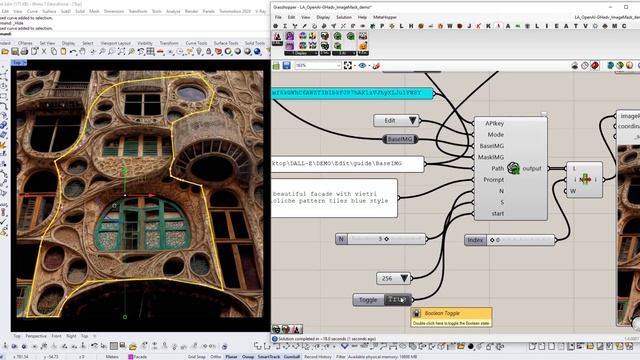 OpenAI (DALL-E) inside Grasshopper with Python Advanced version (EDIT mode) - Grasshopper DEV смотреть онлайн