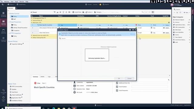 LAB:27 Configuring Geo Policy using Updatable Objects in Checkpoint R81 смотреть онлайн