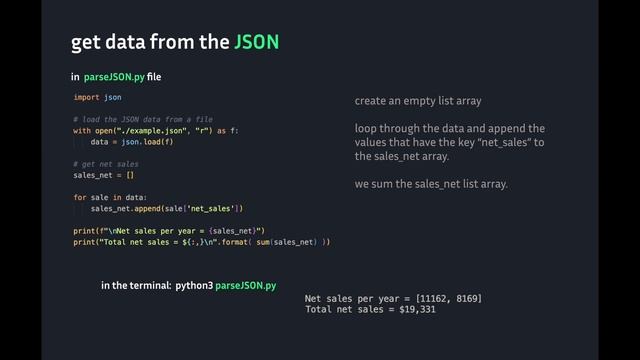use JSON files in Python смотреть онлайн