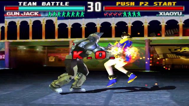 Tekken 3 Team Battle Mode Gun Jack 1 vs 8 смотреть онлайн