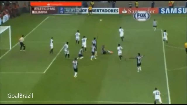 Gol Leonardo Silva, Atletico Mineiro 2 x 0 Olimpia Final Copa Libertadores 2013 смотреть онлайн