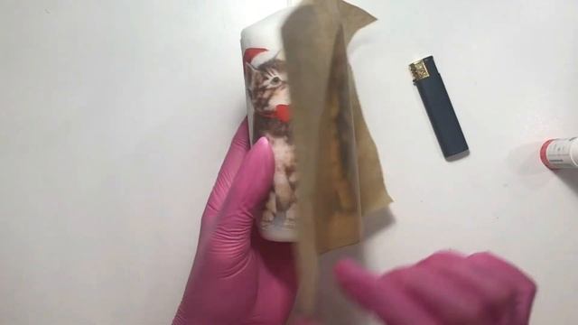 Декупаж на свечах. Мастер класс, подробно. Новый год 2024. Подарок своими руками. смотреть онлайн