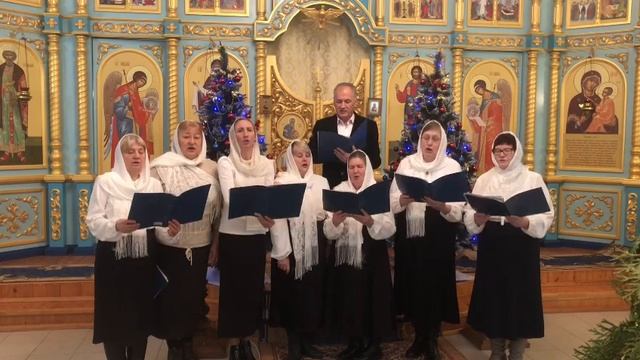 С РОЖДЕСТВОМ ХРИСТОВЫМ, ХРИСТИАНЕ! Тропарь, кондак, величаем. 07-01-2024 смотреть онлайн