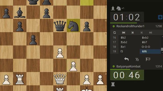 В меньшинстве давлю противника по времени (Быстрые шахматы 2+1) смотреть онлайн