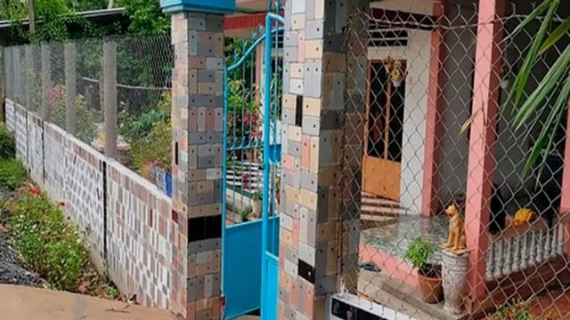 Iphone 6 нашли применение. Вьетнамец построил забор из айфонов смотреть онлайн