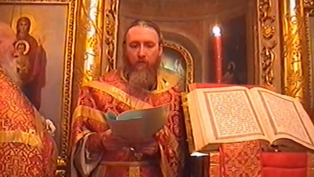 Пасхальная служба архим. Наума (Байбородина) 2001г. смотреть онлайн